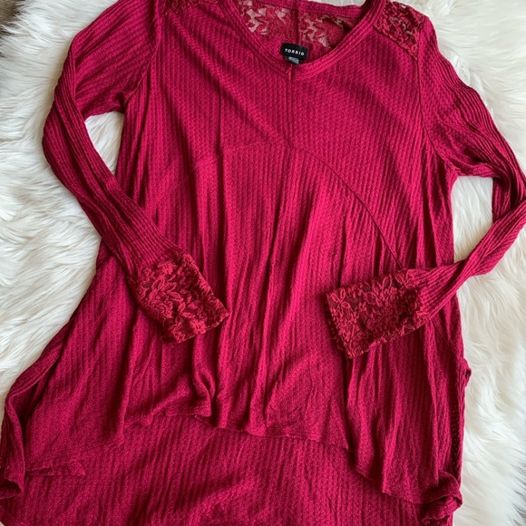 torrid Tops - Torrid waffle knit high low top torrid Tops - Torrid waffle knit high low top